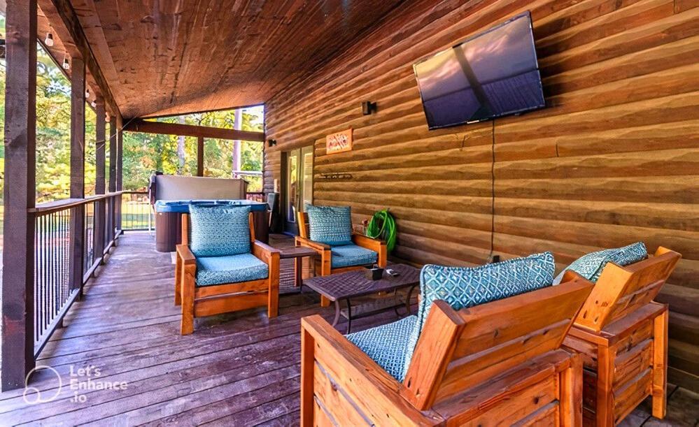 4Br/3Bth Family Cabin With A Hot Tub, Sleeps 14 Брокен-Боу Екстер'єр фото